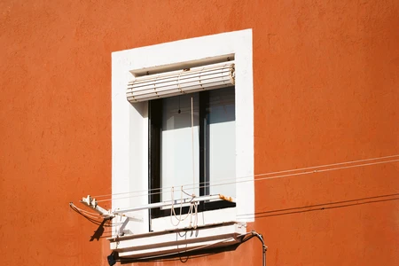 Orange Wall with Window