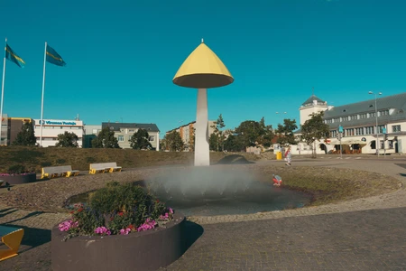 Fountain in Urban Square