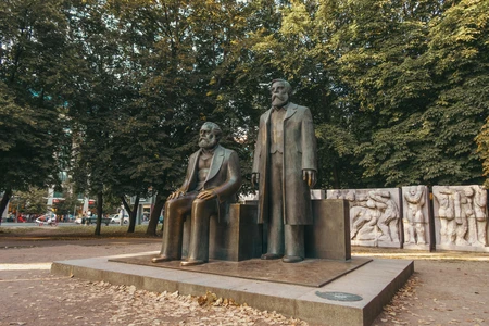 Statues in a Park