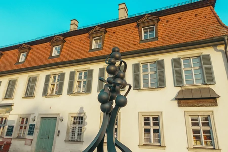 Historic Building with Sculpture
