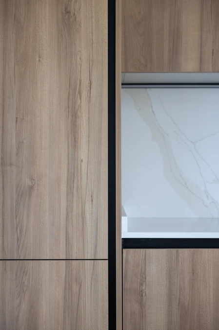 Modern Wood and Marble Design