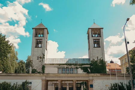 Historic Church with Twin Towers