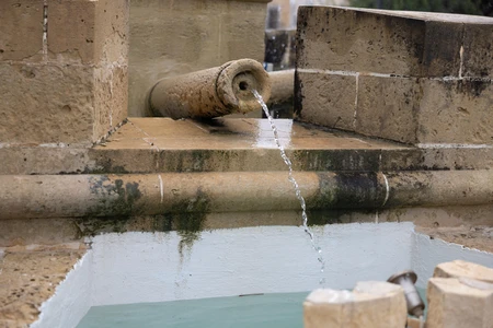 Rustic Stone Fountain