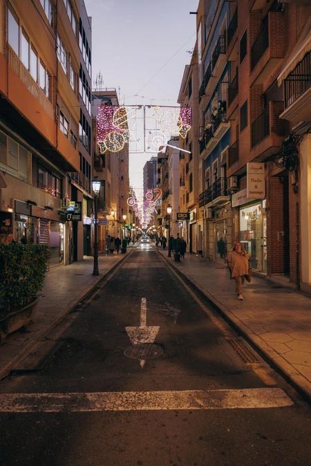 Evening Street Lights