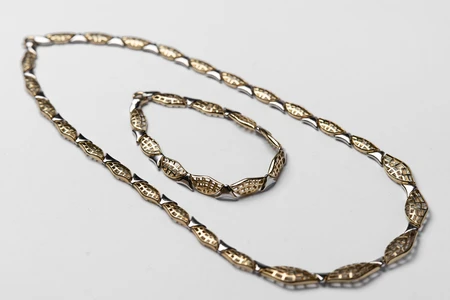 Gold and Silver Jewelry Set