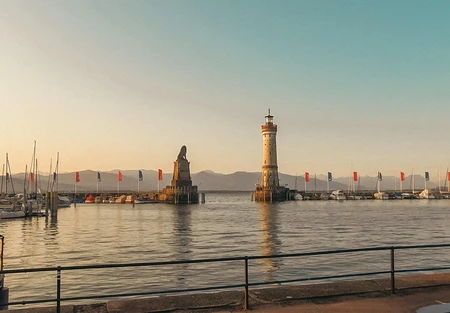 Scenic Harbor at Dusk