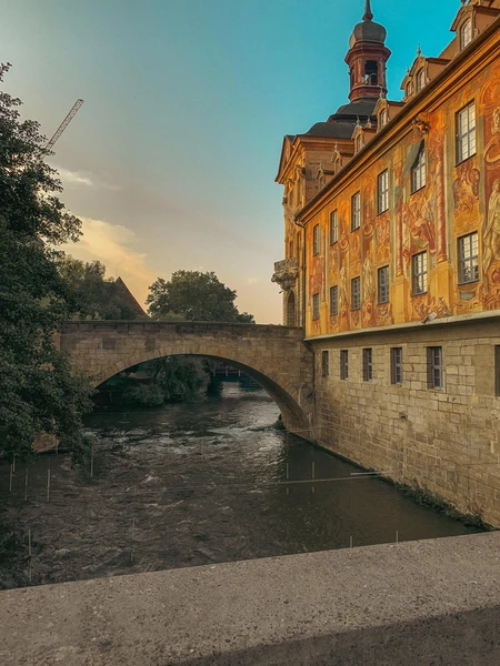 Historic Bridge and Building