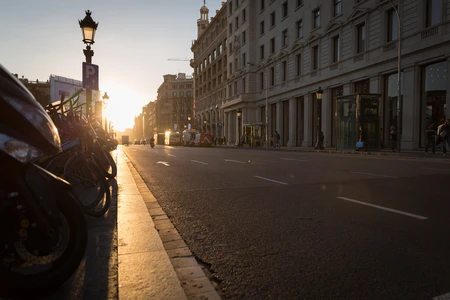 Sunset City Street