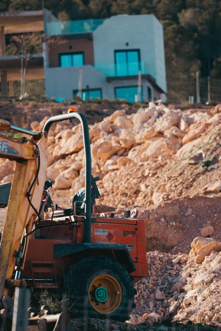 Construction Site with Machinery