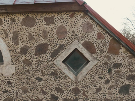 Stone Facade with Unique Patterns