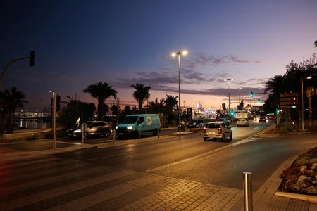 Evening Street Scene