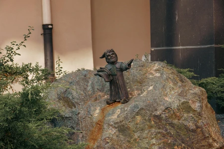Statue on a Boulder