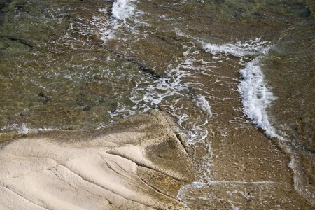 Coastal Rock and Water Flow