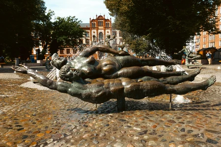 Fountain Sculpture in Public Square