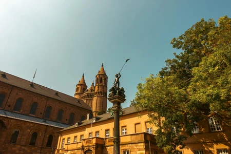 Historic Building with Statue