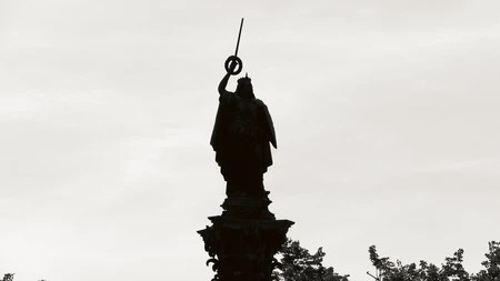 Statue Silhouette Against the Sky