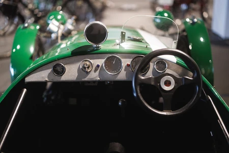 Vintage Race Car Dashboard
