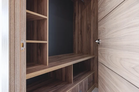 Wooden Closet Interior