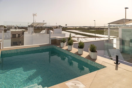 Modern Rooftop Pool View