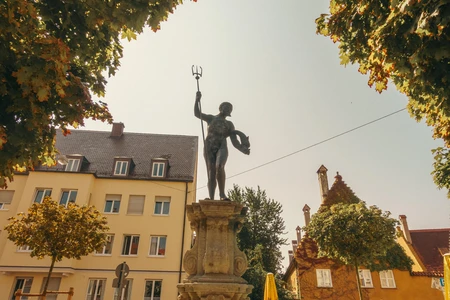 Historic Fountain in European Square