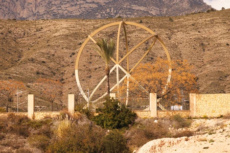 Desert Landscape with Structure
