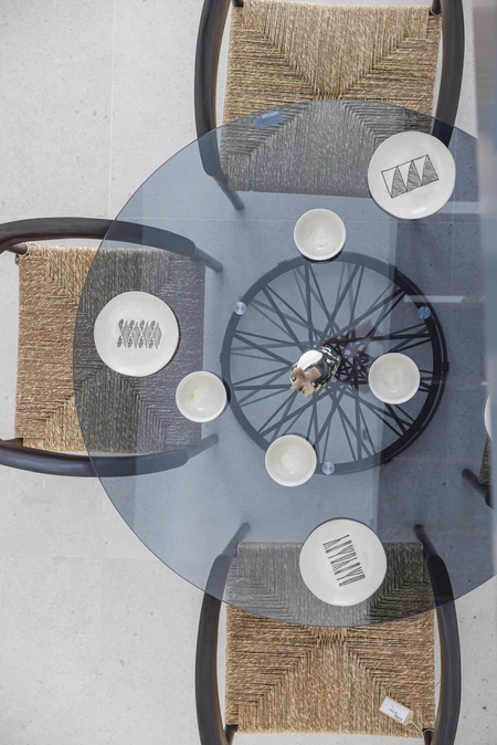 Glass Table Setting