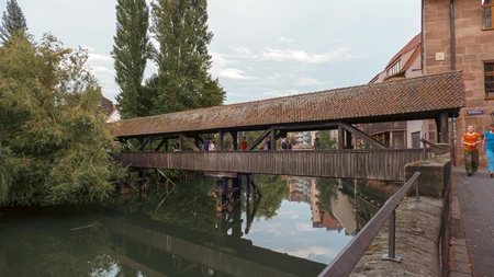 Historic Bridge Over Calm Waters