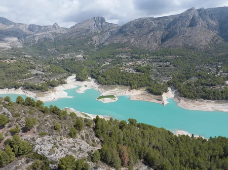 Scenic Mountain Lake View