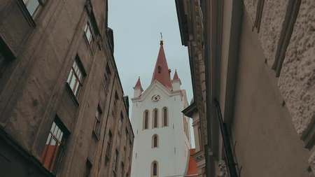 Historic Church Tower View