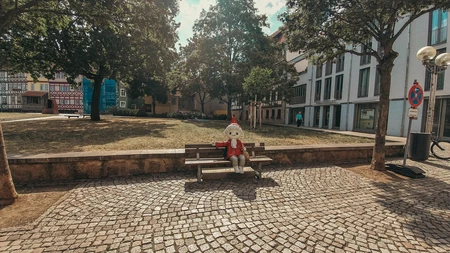 Sunny Day in the City Square