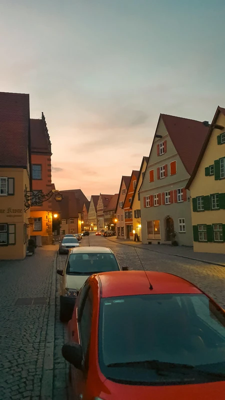 Charming Evening Street Scene