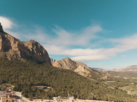 Mountainous Landscape under a Clear Sky
