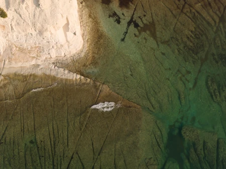 Aerial View of Coastal Waters