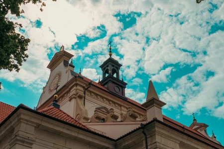Historic Building Under Blue Sky
