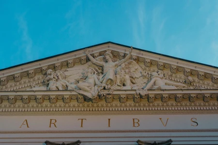 Classic Architectural Facade with Sculptures