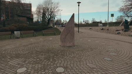 Stone Sculpture in Park