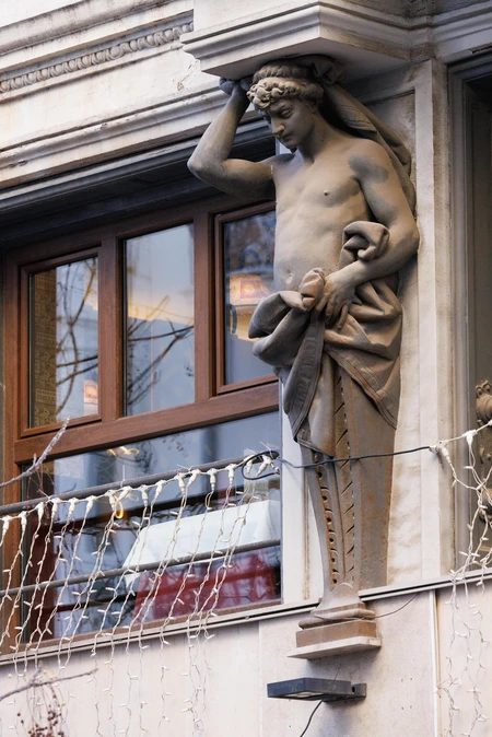 Architectural Sculpture on Building Facade