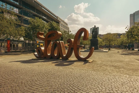 Urban Sculpture in City Square