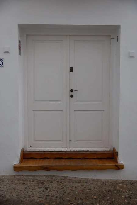 Minimalist White Door
