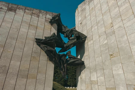 Abstract Monument in Urban Setting