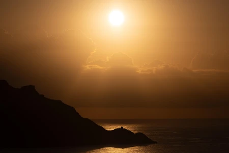 Sunset Over the Ocean
