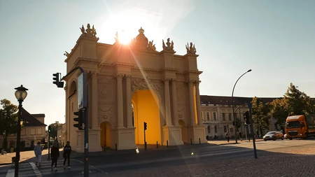Historic Arch in Sunlight