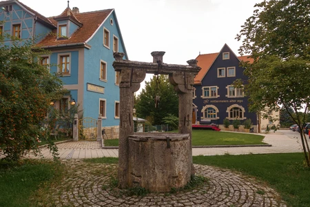 Historic Town Square with Well