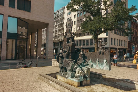 Urban Sculpture in City Square
