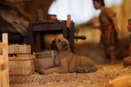 Clay Figurine of a Dog