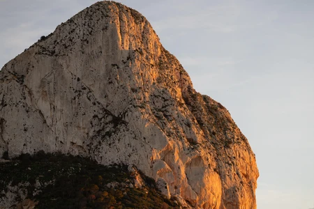Sunlit Mountain Peak