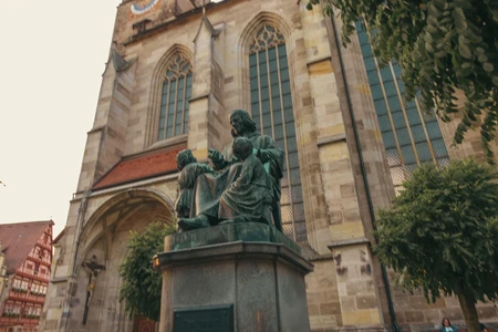 Historic Church and Statue
