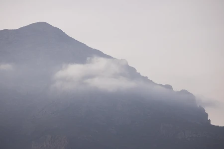 Misty Mountain Scene