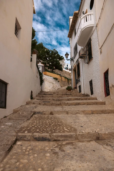 Stone Steps in Quaint Alleyway