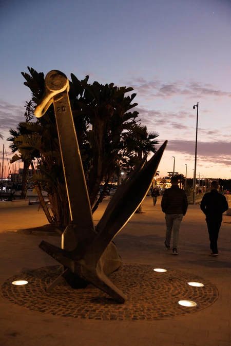 Evening Stroll by the Anchor